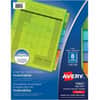 AVE11901 - Big Tab Insertable Plastic Dividers, 8 x Divider(s), 8 Tab(s), 8, 8 Tab(s)/Set, 9.3" Divider Width x 11.12" Divider Length, 3 Hole Punched, Translucent Plastic Divider, Multicolor Plastic Tab(s)