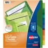 AVE11907 - Big Tab Insertable 2-Pocket Dividers, 8 x Divider(s), 8, 8 Tab(s)/Set, 9.3" Divider Width x 11.25" Divider Length, 3 Hole Punched, Multicolor Plastic Divider, Multicolor Plastic Tab(s)