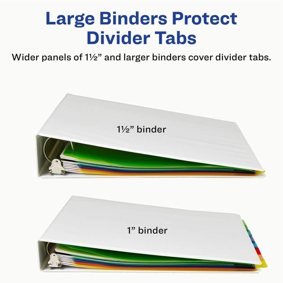 Big Tab Insertable 2-Pocket Dividers by Avery® AVE11907