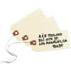 AVE12604 - Shipping Tags with Wire, 11.5 pt. Stock, 4-1/4" x 2-1/8" , 1,000 Manila Hang Tags, #26, 4.25" Length x 2.12" Width, Rectangular, Wire Fastener, Card Stock, Manila, 1000 / Box