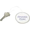 AVE14316 - 2-1/4" Metal Rim Key Tags, Strung, White, 500 Tags (14316), 2.25" Diameter, Round, String Fastener, Metal, Card Stock, White, 500 / Box