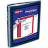 AVE15766 - Flexi-View Binder &frac12;" , Round Rings, Blue, 1/2" Binder Capacity, Letter, 8 1/2" x 11" Sheet Size, 100 Sheet Capacity, 3 x 0.50" Ring, Fastener: Round Ring, Pocket: 0, Internal, Polypropylene