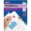 AVE16281 - Printable Repositionable Tabs, 96 Tab(s), 1.25" Tab Width, Permanent, Paper Divider, Assorted Paper Tab(s), 96 / Pack