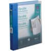 AVE17675 - Flexible Binder, 1" Binder Capacity, Letter, 8 1/2" x 11" Sheet Size, 175 Sheet Capacity, 1 2/5" Spine Width, 3 x 1" Ring, Fastener: Round Ring, Pocket: 0, Polypropylene, Blue