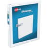 AVE19601 - Showcase Economy View Binder, 1" Binder Capacity, Letter, 8 1/2" x 11" Sheet Size, 175 Sheet Capacity, Fastener: Round Ring, Pocket: 2, Inside Front & Back, White, 14.72 oz