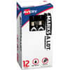 AVE24878 - Marks-A-Lot Desk-Style Permanent Markers, Bullet Marker Point, Black Ink, Black Barrel, 1 Dozen