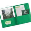 AVE47977 - Letter Report Cover, 8 1/2" x 11", 70 Sheets Capacity, 3 x 3-prong Fastener Fastener(s), 1/2" for Folder, 2 Internal Pocket(s), Paper, Green