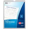 AVE74804 - Vinyl File Pocket, 9" x 12", 60 Sheets Capacity, 1 Pocket(s), Vinyl, Clear, Heavyweight, Heavy Duty, Wear Resistant, Tear Resistant, Sturdy, Foldable, 10 / Pack