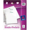 AVE75243 - Letter Vinyl File Pocket, 8 1/2" x 11", 20 Sheets Capacity, 3 Pocket(s), Polypropylene, Plastic, Clear