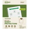 AVE75537 - EcoFriendly Economy Sheet Protectors, 100ct (75537), For Letter 8 1/2" x 11" Sheet, 3 x Holes, Ring Binder, Top Loading, Semi Clear, Polypropylene, 1 Box