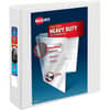 AVE79192 - Heavy-Duty View 3 Ring Binder, 2" Binder Capacity, Letter, 8 1/2" x 11" Sheet Size, 540 Sheet Capacity, 2 4/5" Spine Width, 3 x 2" Ring, Fastener: Ring, Pocket: 4, Internal, Polypropylene, White