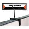 AVT75334 - People Pointer Cubicle Sign, 9" Width x 2.5" Height x 0.6" Depth, Cubicle-mountable, Black, 1 Each