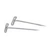 GEM85T - T-pins, 2" Length, Nickel, Steel, 100 / Box