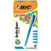 BICBL11BE - Brite Liner Highlighters, Blue Ink, Water Based, 12 / Dozen