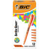 BICBL11OE - Brite Liner Highlighters, Orange Ink, Water Based, 12 / Dozen