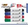BICGDEMP41ASST - Intensity Low Odor Dry Erase Marker, Tank, Assorted, Chisel Marker Point, Assorted Ink, 4 / Set