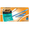 BICGSF11BE - Round Stic Ballpoint Pens, Fine Pen Point, Blue Ink, Blue Barrel, 12 / Dozen