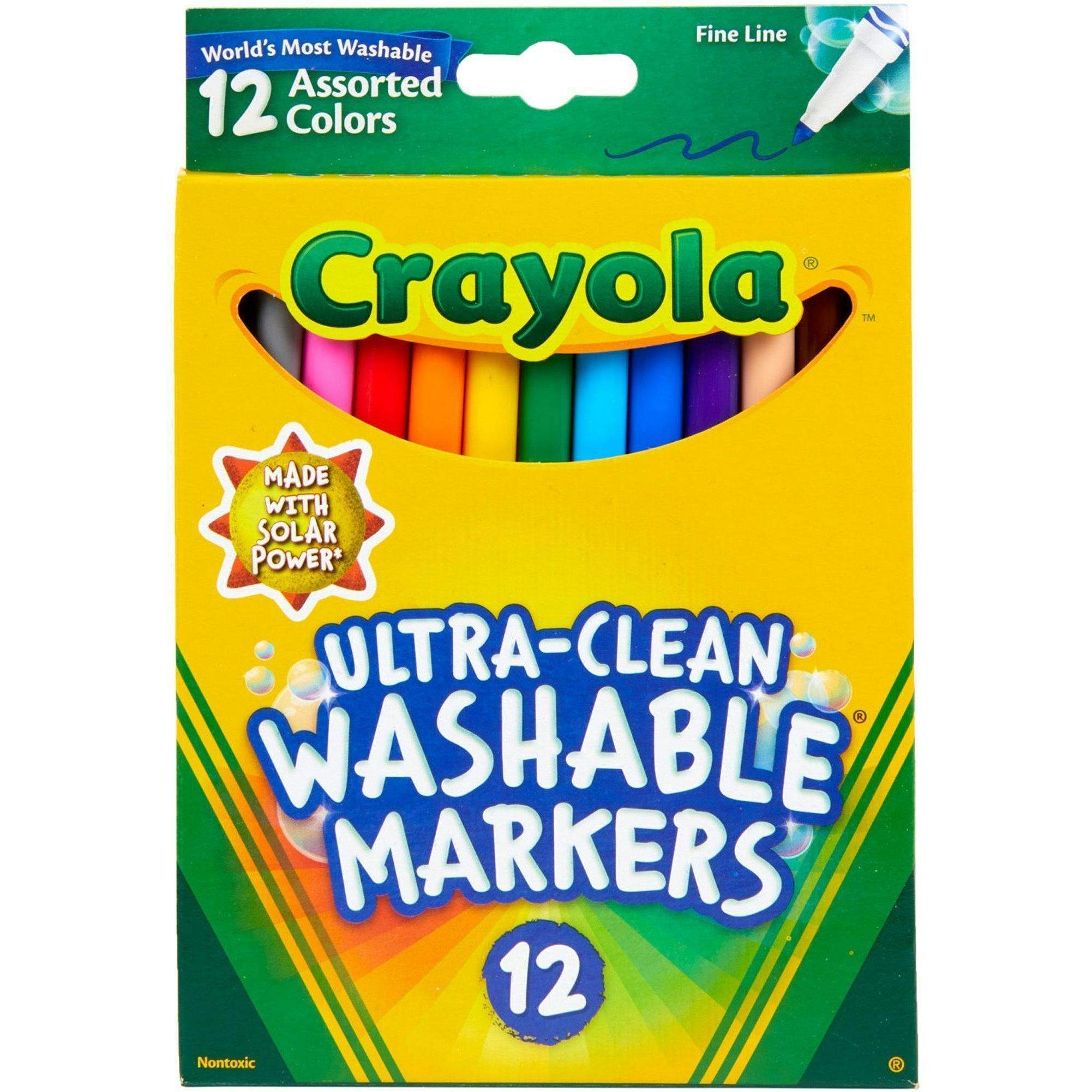 新品)MARKER FREETEN 100mm Thinline Washable Markers by Crayola CYO587813 | OnTimeSupplies.com