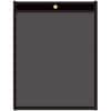 CLI45911 - Letter Vinyl File Pocket, 8 1/2" x 11", Pressboard, Vinyl, Metal, Clear, Black, Reinforced, Heavy Duty, 25 / Box