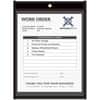 CLI45912 - Vinyl File Pocket, 9" x 12", Pressboard, Vinyl, Metal, Clear, Black, Reinforced, Heavy Duty, 25 / Box