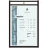 CLI46058 - Stitched Vinyl Shop Ticket Holders, Support 5" x 8" Media, Vinyl, Black, Clear, Sturdy, Heavyweight, 25 / Box