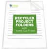 CLI62127 - 62127 Letter Recycled Project File, 8 1/2" x 11", Polypropylene, Clear, Tear Resistant, Static-free, Copy Safe, Non-glare, 70% Recycled, 25 / Box