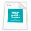 CLI62138 - Letter Project File, 8 1/2" x 11", Vinyl, Clear, Heavyweight Cover, 50 / Box