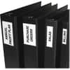 CLI70013 - Self-Adhesive Binder Labels, 0.4" Height x 0.7" Width x 2.5" Length, Vinyl, Clear, 12 / Pack