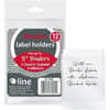 CLI70025 - Self-Adhesive Binder Labels, 1.8" Width x 3.3" Length, Vinyl, Clear, 12 / Pack