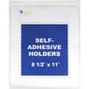CLI70911 - Letter Vinyl File Pocket, 8 1/2" x 11", Vinyl, Clear, Self-adhesive, 50 / Box