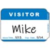 CLI92245 - Adhesive Visitor Name Badges, Visitor, 3 1/2" Width x 2 1/4" Length, Rectangle, White, Paper, Self-adhesive, 100 / Box