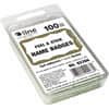 CLI92266 - Self-adhesive Color Border Name Badges, 3 1/2" Width x 2 1/4" Length, Removable Adhesive, Rectangle, Gold, Self-adhesive, 100 / Box