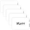 CLI92277 - Plain White Self-adhesive Name Badges, 3 1/2" Width x 2 1/4" Length, Removable Adhesive, Rectangle, White, 100 / Box