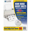 CLI92443 - Laser/Inkjet Badge Insert Refills, 4" Width x 3" Length, Rectangle, Laser, Inkjet, White, 6 / Sheet, 1 Pack