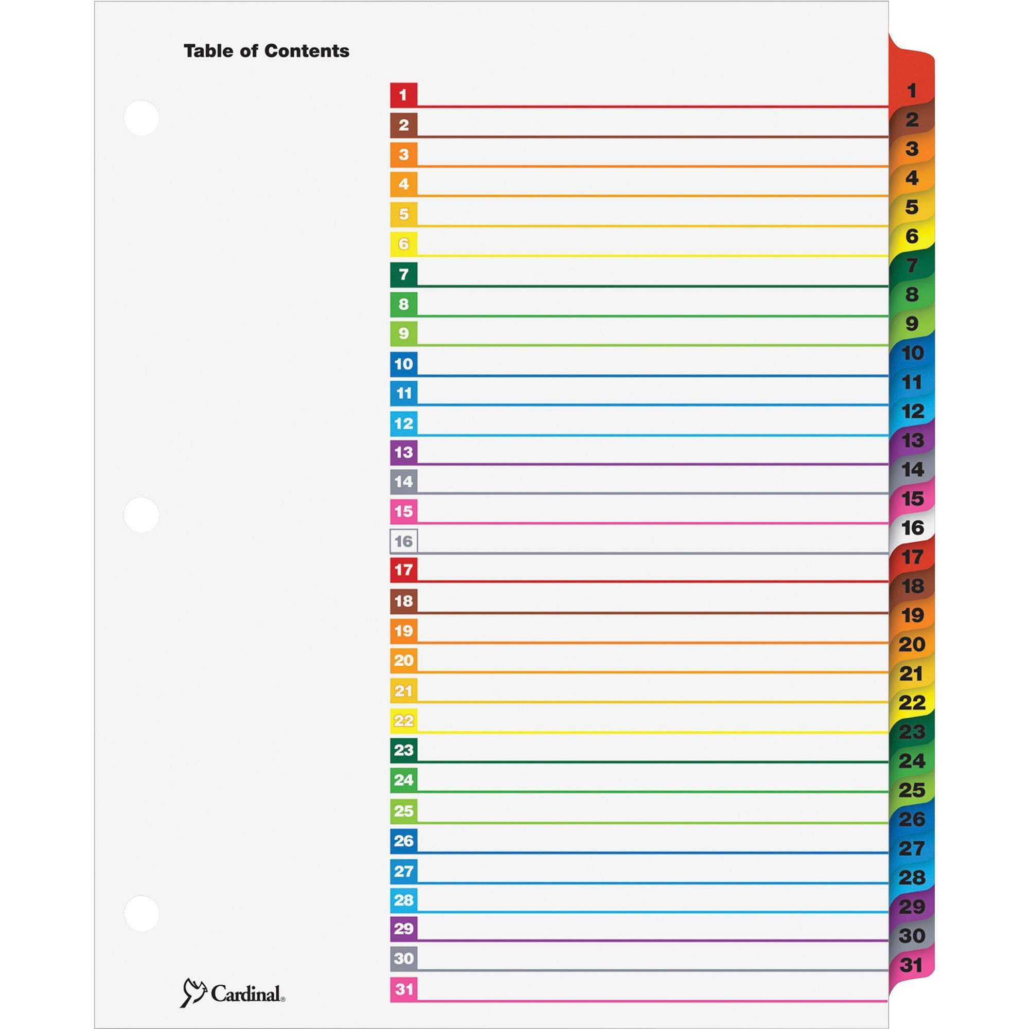 A-Z OneStep Index System by Cardinal® CRD60218 | OnTimeSupplies.com