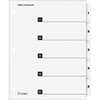 CRD60513 - OneStep Numbered Index System, 5 x Divider(s), Printed Tab(s), Digit, 1-5, 5 Tab(s)/Set, 9" Divider Width x 11" Divider Length, Letter, 8.50" Width x 11" Length, 3 Hole Punched, White Divider