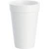 DCC16J16 - J Cup 16 oz Insulated Foam Cups, 16 fl oz, White, Foam, Cold Drink, Hot Drink, Soft Drink, 25/Bag, 40 / Carton