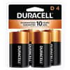 DURMN1300R4Z - Coppertop Alkaline D Batteries, For Multipurpose, D, 1.5 V DC, 4 / Pack