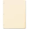 OXF13V - Ring Book Index Sheets, 5 x Divider(s), Blank Tab(s), 5 Tab(s)/Set, 8.5" Divider Width x 11" Divider Length, 3 Hole Punched, Manila Tab(s), 10% Recycled, Punched, Acid-free, 1 Box