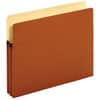 PFX1514COX - Straight Tab Cut Letter Recycled Expanding File, 8 1/2" x 11", 350 Sheets Capacity, 1 3/4" Expansion, Top Tab Position, Manila Paper, Tyvek, Red Fiber, Brown