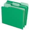 PFX15213BGR - 1/3 Tab Cut Letter Recycled Top Tab File Folder, 8 1/2" x 11", Top Tab Location, Assorted Tab Position, 11 pt., 1 Plys, Green, Acid-free, 10% Recycled, 100 / Box