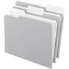 PFX15213GRA - 1/3 Tab Cut Letter Recycled Top Tab File Folder, 8 1/2" x 11", Top Tab Location, Assorted Tab Position, 11 pt., 1 Plys, Gray, Acid-free, 10% Recycled, 100 / Box