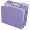 PFX15213LAV - 1/3 Tab Cut Letter Recycled Top Tab File Folder, 8 1/2" x 11", Top Tab Location, Assorted Tab Position, 11 pt., 1 Plys, Lavender, Acid-free, 10% Recycled, 100 / Box