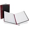 BOR21150R - Boorum 21 Series Ruled Columnar Books, 150 Sheet(s), Thread Sewn, 8.12" x 10.37" Sheet Size, 1 Columns per Sheet, Black, Blue, Red Print Color, Black Cover, 1 Each