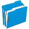 PFX21301 - 1/3 Tab Cut Letter Recycled Top Tab File Folder, 8 1/2" x 11", 2" Expansion, 2 Fastener(s), 2" for Folder, Top Tab Location, Assorted Tab Position, Blue, Reinforced, Embossed, 10% Recycled, 50 / Box