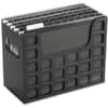 PFX23013 - Plastic Desktop Letter Hanging File, 9.50" Height x 12.19" Width x 6" Depth, Desktop, Counter, Black, Plastic, 1 Each