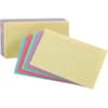 OXF34610 - Ruled Color Index Cards, 4" x 6", Sustainable Forestry Initiative (SFI), Acid-free, Cherry, Blue, Green, Canary, Violet, 100 / Pack
