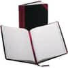 BOR38150R - Boorum 38 Series Account Books, 150 Sheet(s), Thread Sewn, 7.62" x 9.62" Sheet Size, Black, White Sheet(s), Blue, Red Print Color, Black, Red Cover, 1 Each