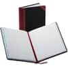 BOR38300R - Boorum 38 Series Account Books, 300 Sheet(s), Thread Sewn, 7.62" x 9.62" Sheet Size, Black, White Sheet(s), Red, Blue Print Color, Black, Red Cover, 1 Each