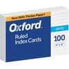 OXF41 - Ruled Index Cards, 4" x 6" , White, 100 Per Pack, 4" x 6", 72 lb Basis Weight, Sustainable Forestry Initiative (SFI), Durable, White, 100 / Pack